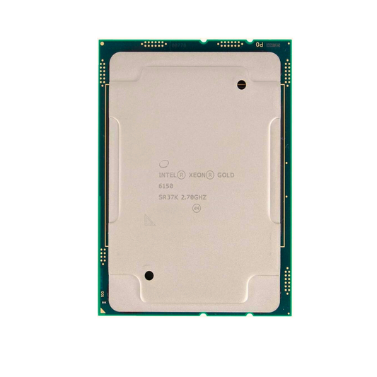 Intel Xeon Gold 6150 SR37K 2.70GHz 18 Core Processor, certified refurbished