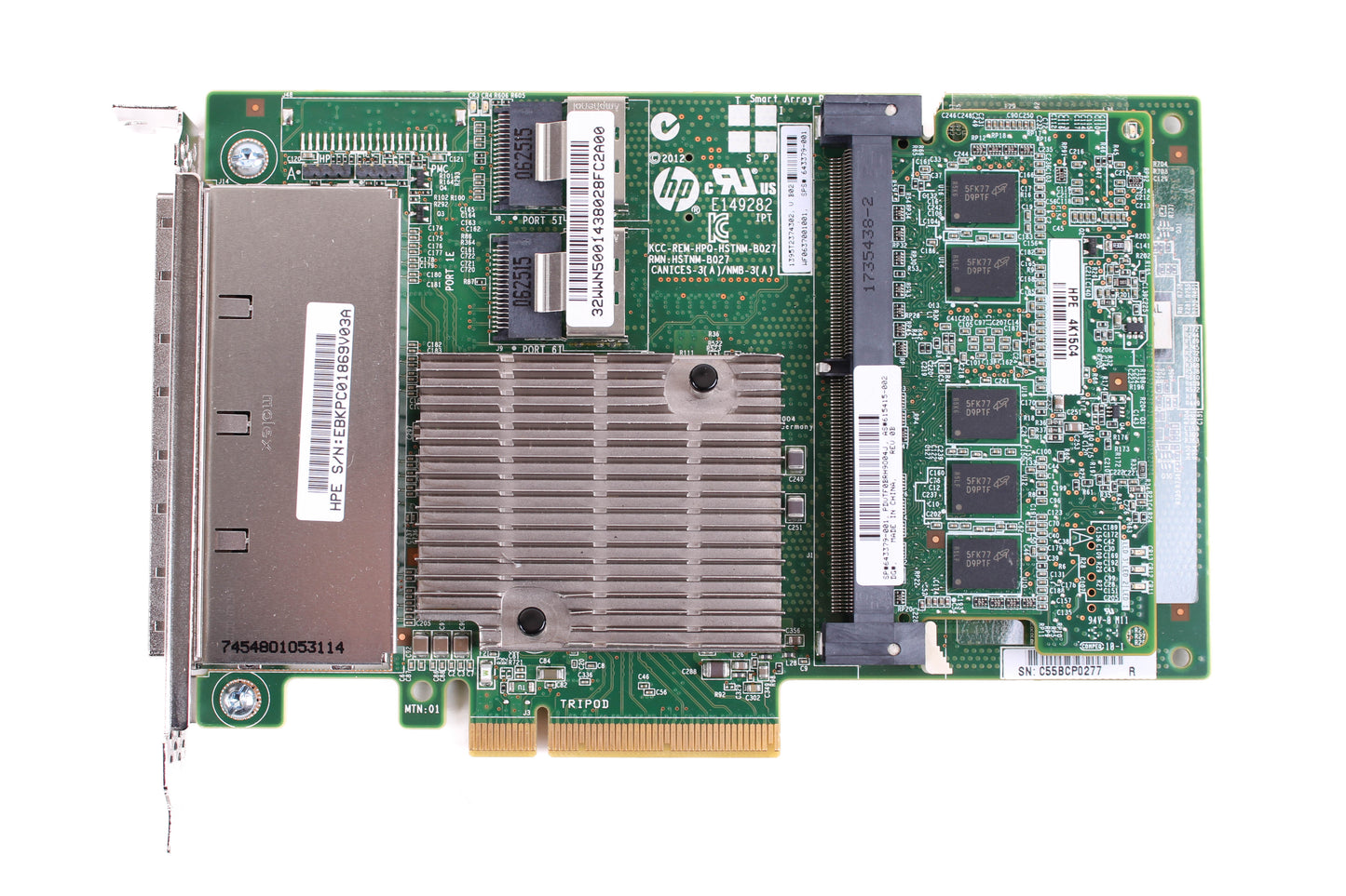 HPE 643379-001 Smart Array P822 2GB FBWC PCIe RAID Controller – view 3