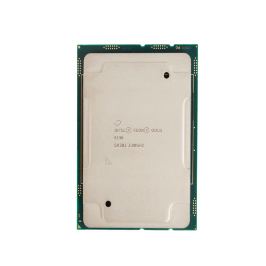 Intel Xeon Gold 6136 SR3B2 3.00GHz 12 Core Processor, certified refurbished